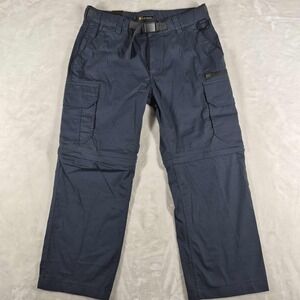 BC Clothing Convertible Pants Men's‎ Medium Blue 26" Inseam Cargo Hiking NWT
